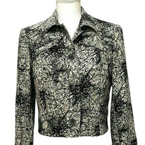 Cache Alberto Makali Sport Jacket Womens Size 6 Art to Wear Stylish Citycore